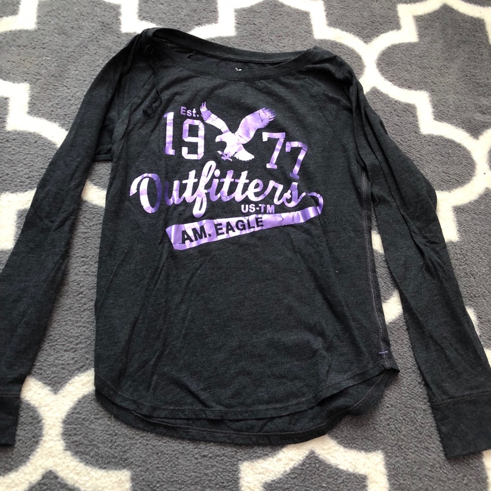 american eagle lounge tee size s